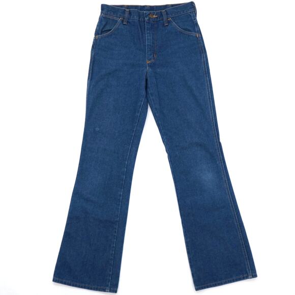 Vintage 80s Wrangler Western Cowgirl Bootcut Flare Jeans Womens 27